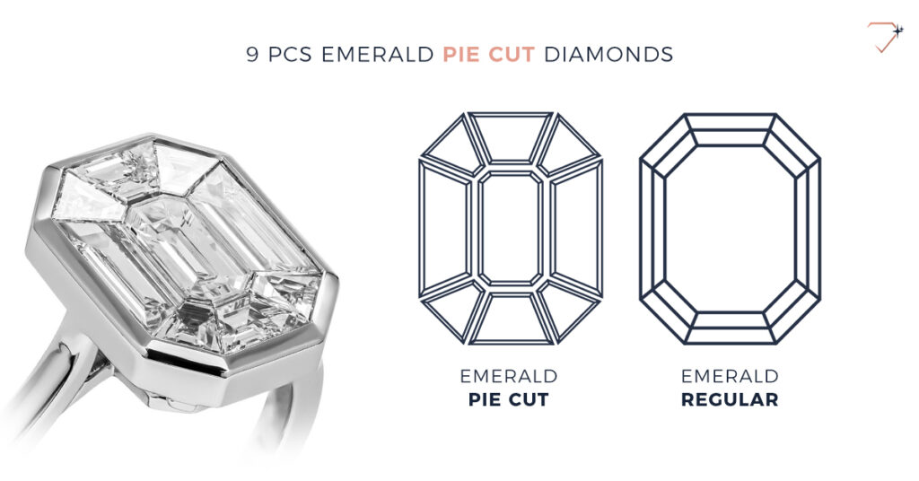 emerald pie cut diamond