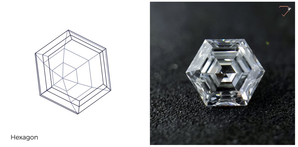 Hexagon Shape Diamond