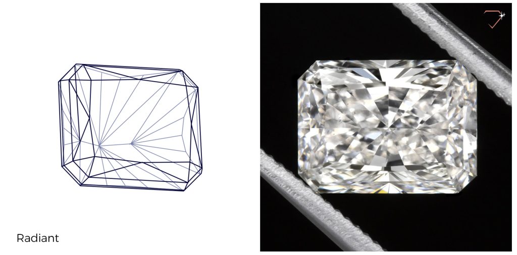 Radiant cut Diamond