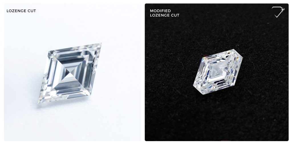 Lozenge Cut and Modified Lozenge Cut Diamond