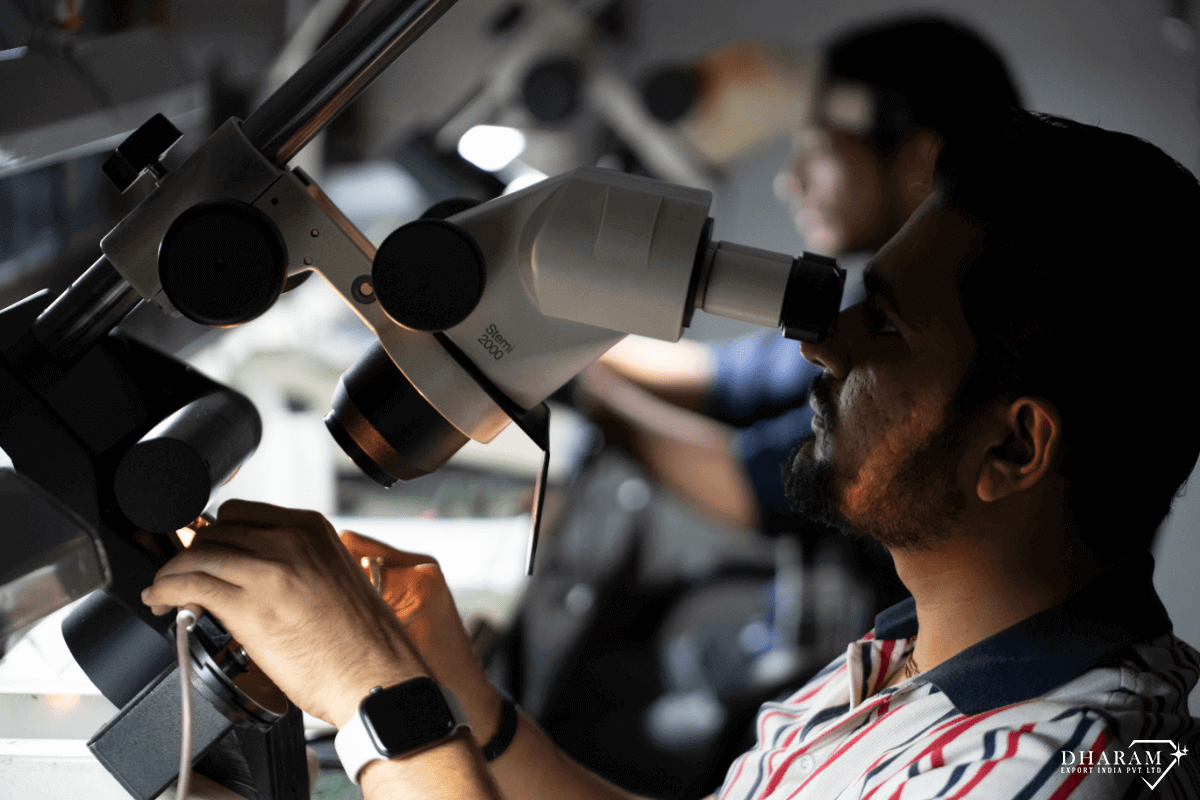 Strict quality control check at Dharam Export India's Surat Manufacturing Facility