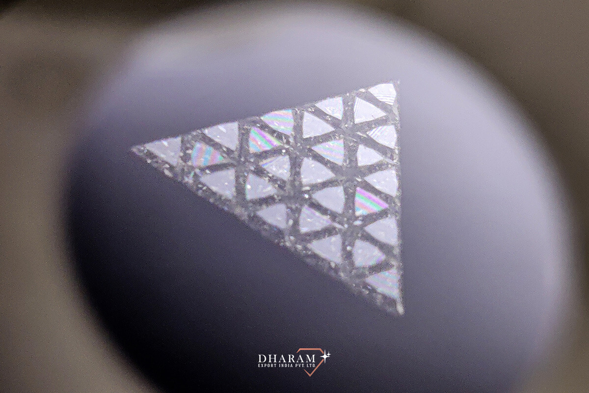 Custom Triangle Natural Diamonds in Top Make and High Precision