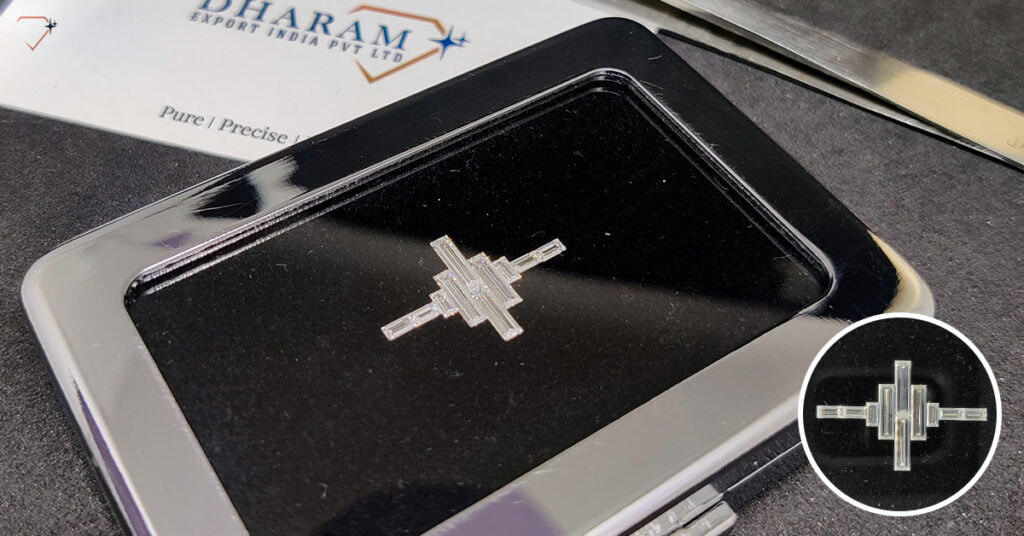 Custom baguette cut natural diamonds for fine jewelry