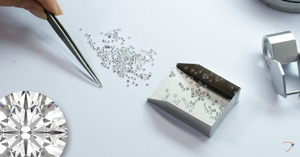 calibrated melee diamonds for high jewelry